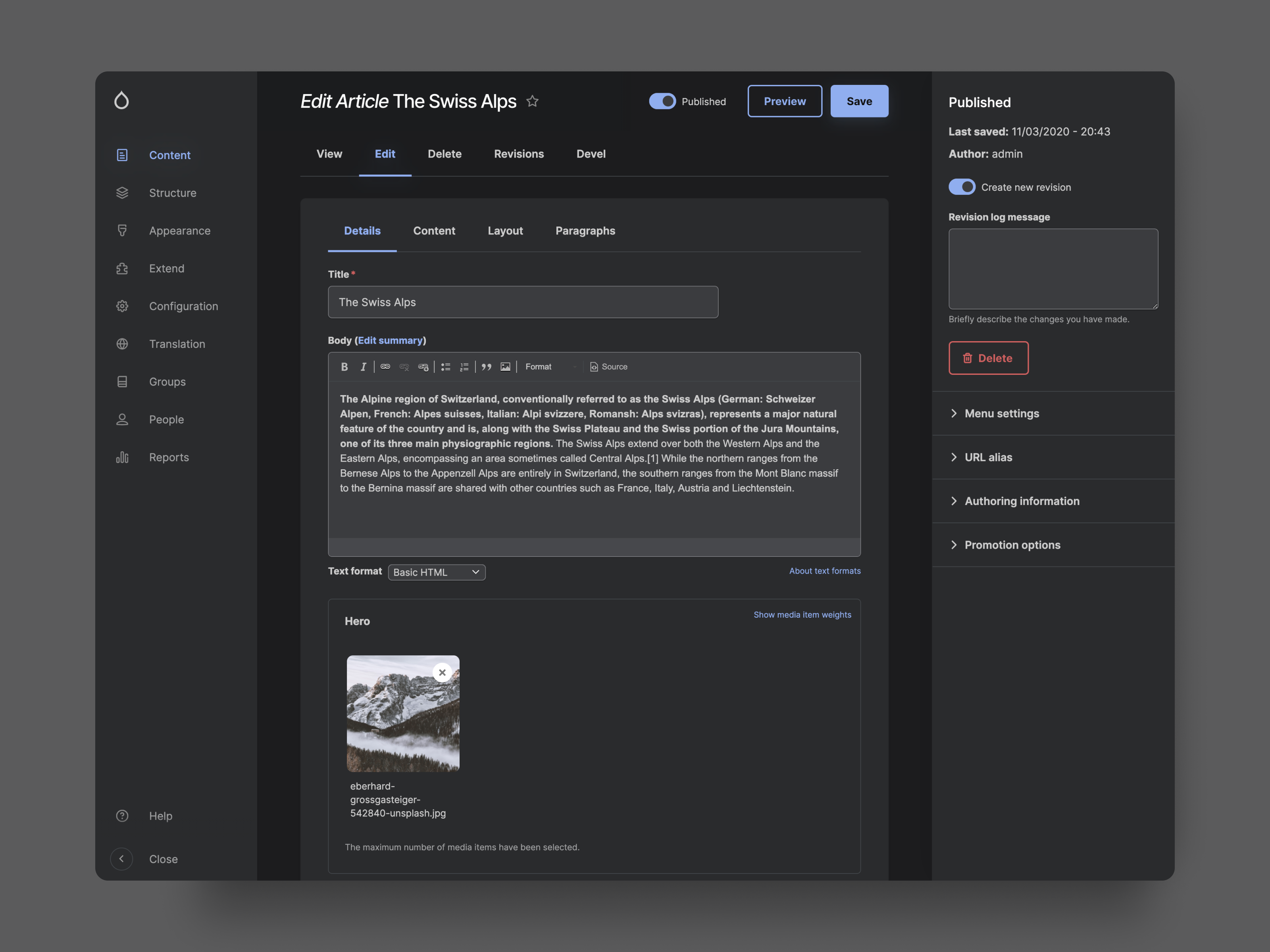 Gin Admin theme